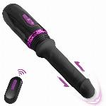 VIBRATOR Mistress Hiram Black - potisni vibrator z daljincem in prisesalnim dnom