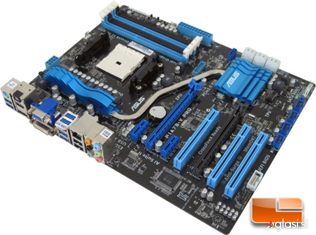 Matična Asus F1A75-V PRO + CPU AMD A8 3800++blenda