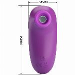 KLITORALNI STIMULATOR Romance Adora Mini Violet - sesalni vibrator, vakuum, sili