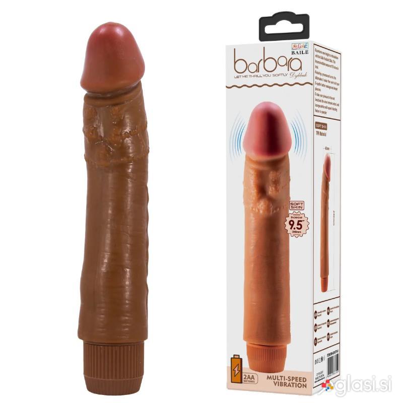 VIBRACIJSKI PENIS Baile Dybbuk Brown 24 cm