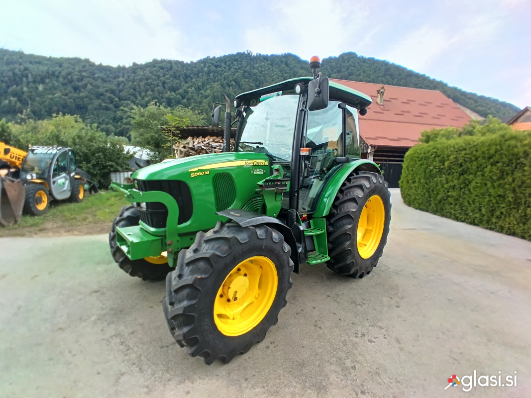 JOHN DEERE 5080 M - 80 KONJEV - 42 KM/H - NOSILCI ZA NAKLADAČ
