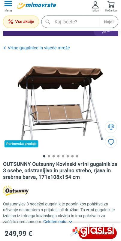 Vrtna gugalnica NOVO