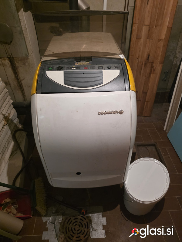 Peč oljna De Dietrich GTU 124  21- 27 kW + cist2000l+ 300l kurilca