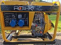 Diesel električni agregat 6.0kVA 1-Fazni ROTEK