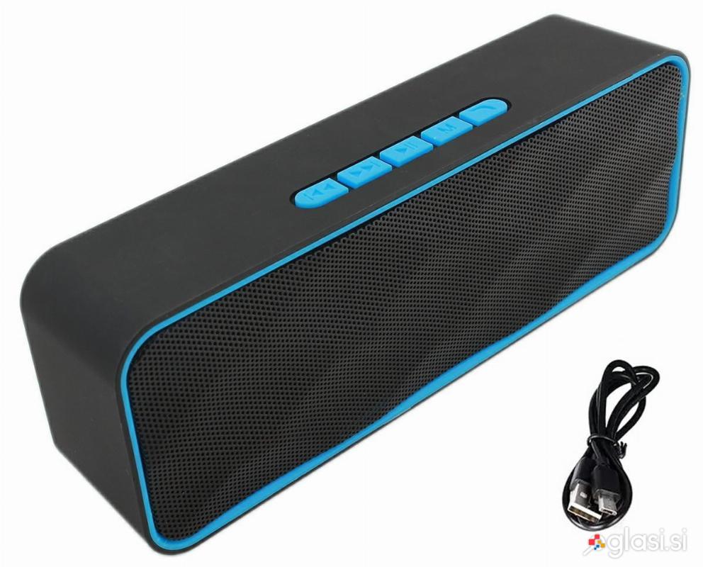 Bluetooth akumulatorski zvočnik brezžični USB FM radio moder