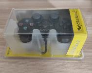 PS2 kontroler - črn (original škatla)