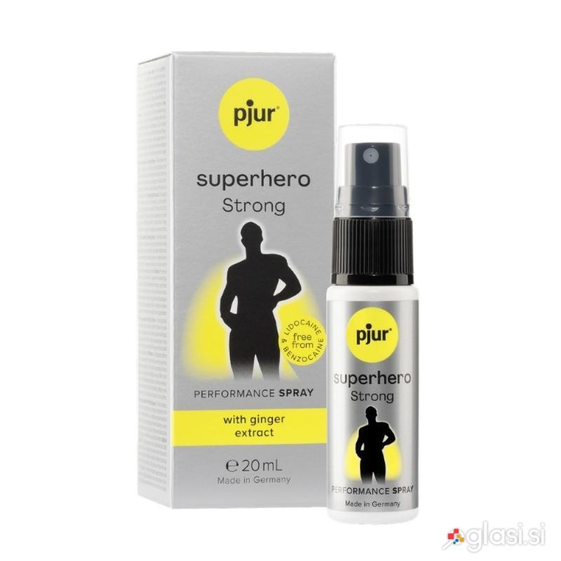RAZPRŠILO ZA ZAKASNITEV Pjur Superhero Strong (20 ml) - sprej proti prehitremu i
