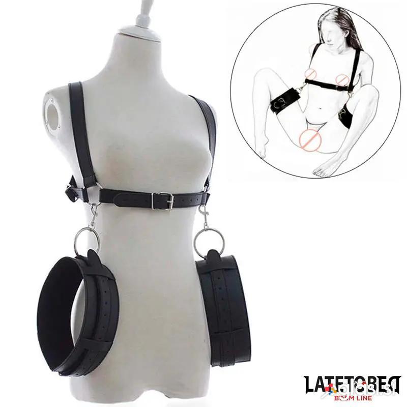 BDSM PAS Z OKOVI ZA STEGNA Latetobed BDSM Line