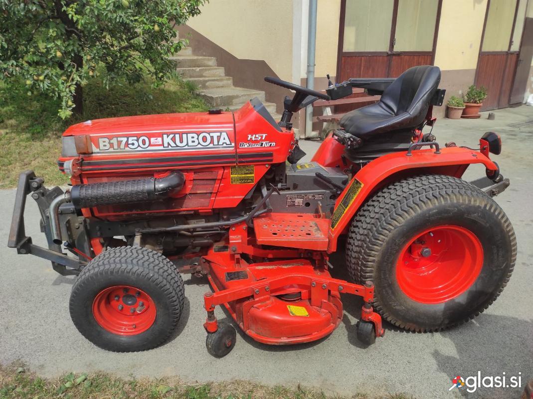 Vrtni traktor Kubota B1750 s priključki