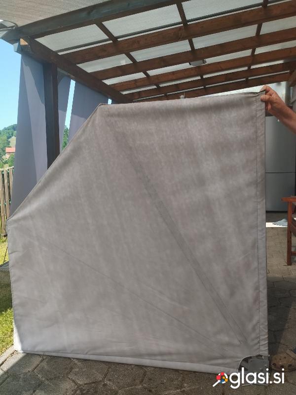 Senčilo za balkon, teraso, 160 cm, stenska pritrditev