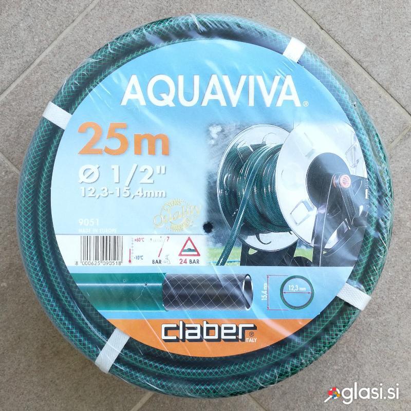 Cev za vodo 25 m, Claber Aquaviva (NOVO)