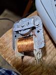 Elektromotor, mali, 220v, GLANZ, 70x60x30mm, os 2mm, cena 3 eur