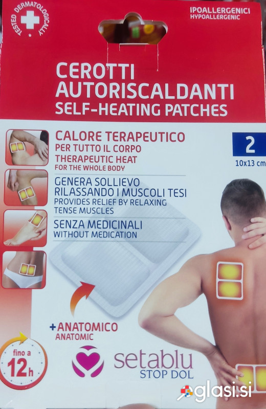Samoogrevalni obliži Nudi olajšanje s sproščanjem napetih mišic