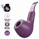 KLITORALNI STIMULATOR Pretty Love Pipe Purple - sesalni vibrator, vakuum, siliko