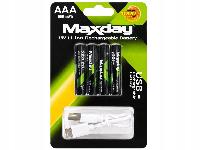 4x samopolnilna akumulatorska baterija AAA li-ion 440mAh USB-C