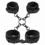 KOMPLET Intoyou Black Shadow Wrist And Ankle Cuffs