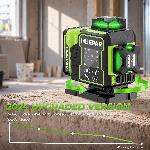 PRO 2600mAh 16 linijski zeleni laserski nivelir BT daljinec samovrtljiv W04CG