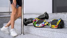 Električno dvokolo skuter rolka LED RGB 100kg Cruiser 10 km/h Carbon