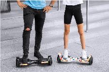 Električno dvokolo skuter rolka LED RGB 100kg Cruiser 10 km/h Carbon