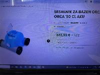 Sesalec za bazen ORCA 050 CL - akumulatorski