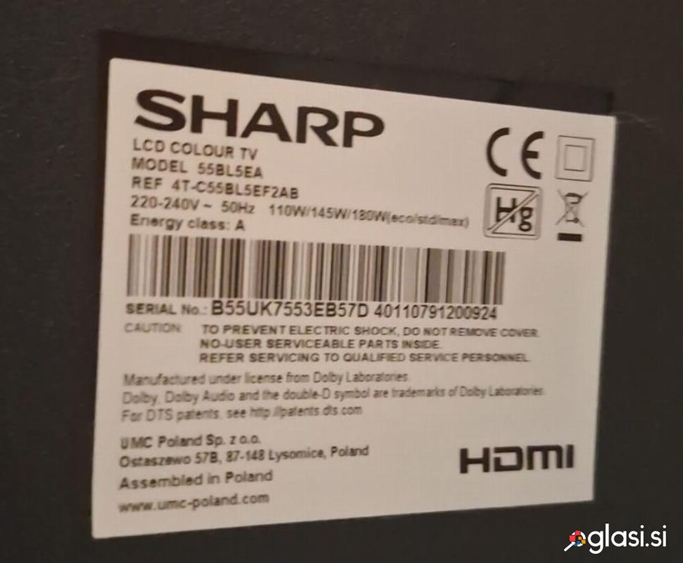 Sharp 4K UHD 55BL5EA LED televizor