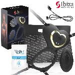 VIBRATOR ZA HLAČKE Ibiza Heart Panty Remote Control Black