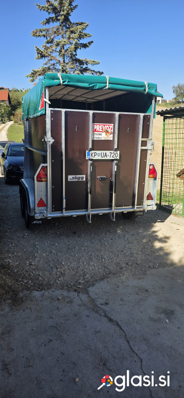 Prikolica za prevoz živali UGODNO