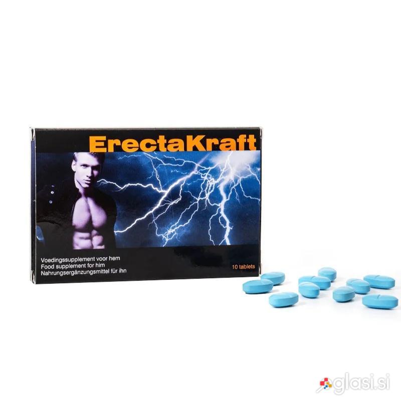 EREKCIJSKE TABLETE Erectakraft 10/1 - močnejša in trša erekcija