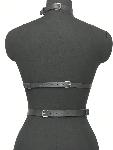 OPRTNIK Z OVRATNICO IN PASOM 532 Black
