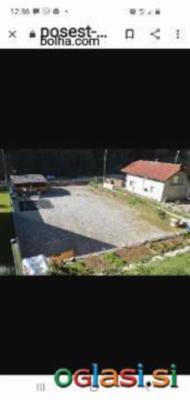 Menjamo gradbeno parcelo za stanovanje, če je večje po dogovoru z našim doplačil