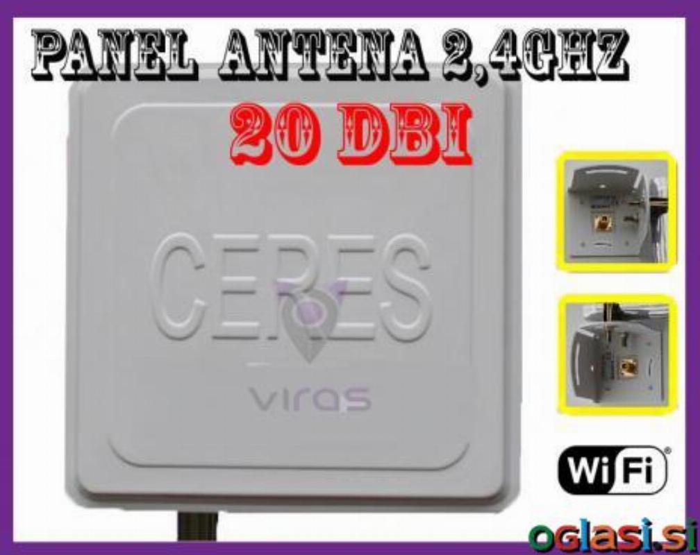 20dB USMERJENA ANTENA WiFi 2,4 GHz PANEL SL