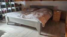 POSTELJA 140X200, MASIVNI LES, NOVA