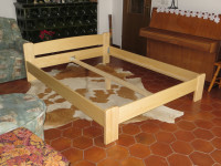 POSTELJA 160X200, MASIVNI LES, NOVA