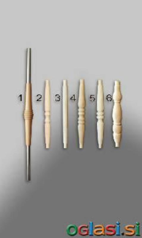 Notranja ograja - Stebrički za stopnišče Mizarstvo Rener