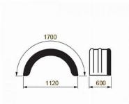 Blatnik, pocinkan z gumo 600x1120x1700