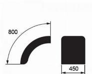 Blatnik, polovični PVC 450x800