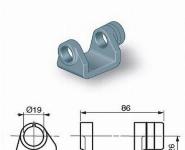 U objemka za pante, Hydro-metal, s podložko
